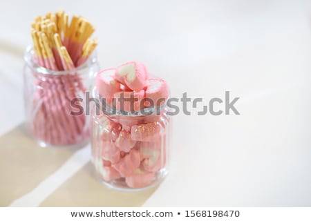 Zdjęcia stock: Marshmallows In Glass Jar