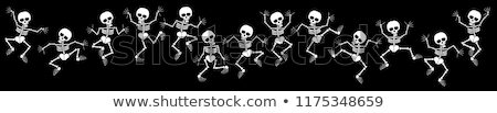 Stock fotó: Skeleton Of Halloween