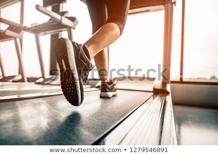 Foto stock: Closeup Of Joggers Feet