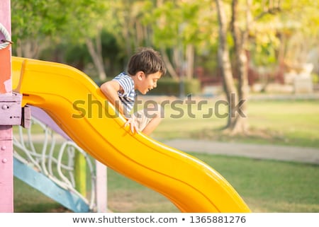 Stock fotó: A Playground Slide Background