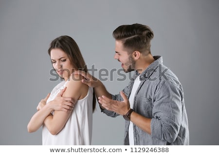 Foto stock: A Young Couple Having An Argument