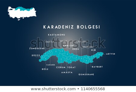 ストックフォト: Map Of Turkey Zonguldak