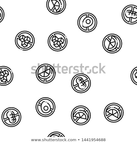 Stockfoto: Allergen Free Products Vector Seamless Pattern