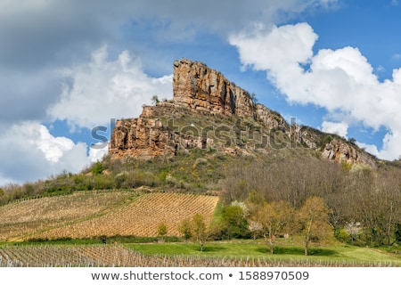 Сток-фото: Rock Of Solutre France