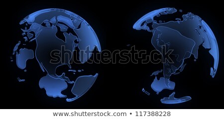 Foto d'archivio: X Ray Globe South And North America