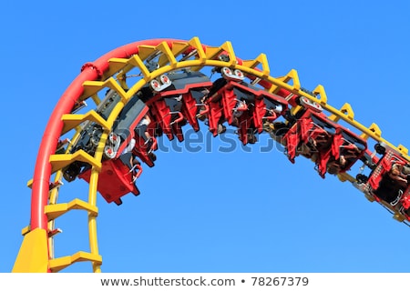 Railway Of Roller Coaster In Amusement Park Zdjęcia stock © Bertl123