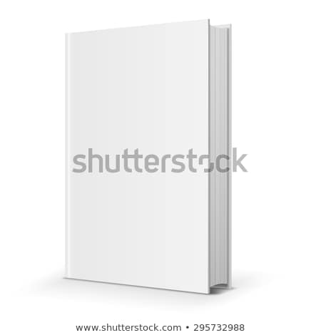 Stock fotó: White Cover Box And Book 3d Rendering