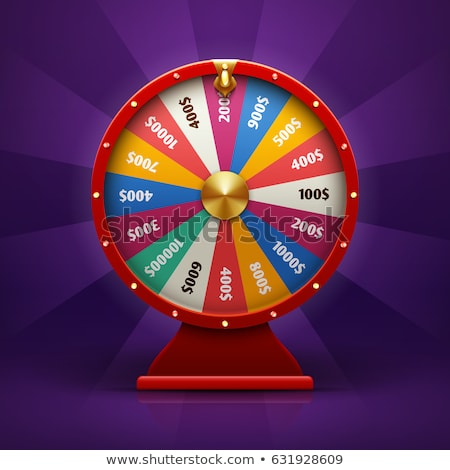 Foto stock: Casino And Money Spinning Wheel Roulette Vector
