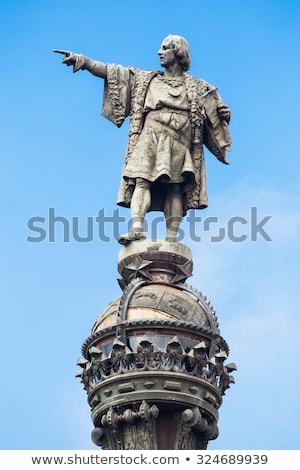Zdjęcia stock: Monument Of Christopher Columbus In Barcelona Spain