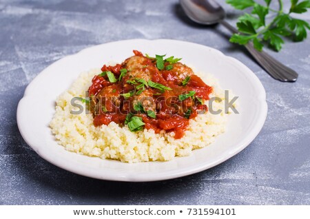 Stock photo: Meat With Millet