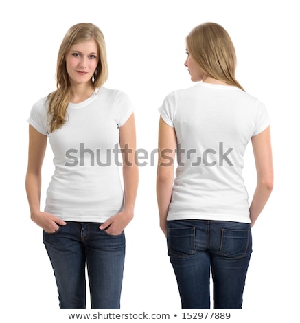 Zdjęcia stock: Beautiful Blonde Woman In White Shirt