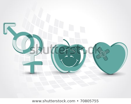 ストックフォト: Male And Female Gender Symbol Interlocking