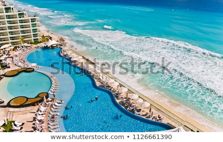 Zdjęcia stock: Swimming Pool In A Tourist Resort Mexico City Mexico