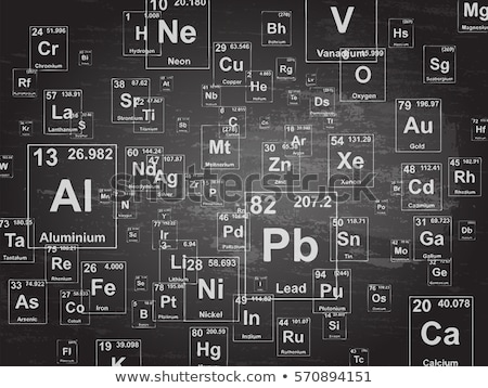 ストックフォト: Periodic Table Of The Element