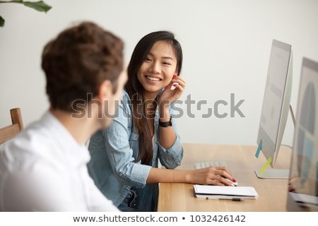 Zdjęcia stock: Workplace Flirting