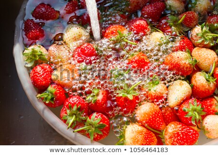 Stock photo: Soaked Strawberry