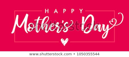 Stock foto: Happy Mothers Day Text Floral Background