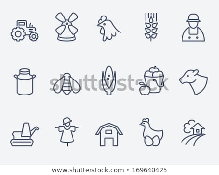 Stock photo: Scarecrow Line Icon