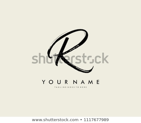 Stock foto: Logo Shape And Icon Of Letter R Vector Illustration