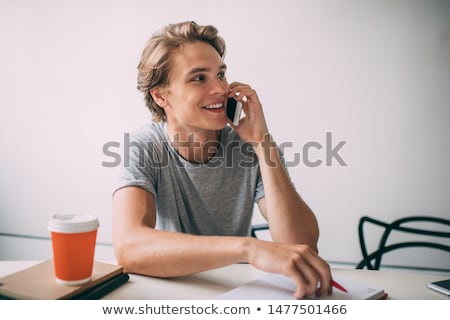 Stock photo: Handsome Man Talking On The Phone