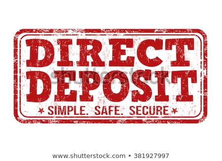 Stok fotoğraf: Direct Deposit Stamp