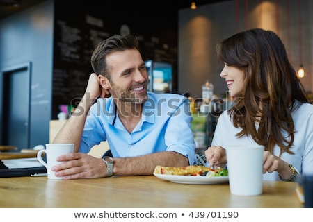 Foto stock: Smart Young Couple On A Date