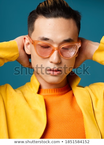 Stock fotó: Asian Businessman Holding Hand Behind Head