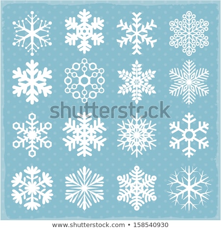 Stock foto: Collection Christmas Snow Flakes