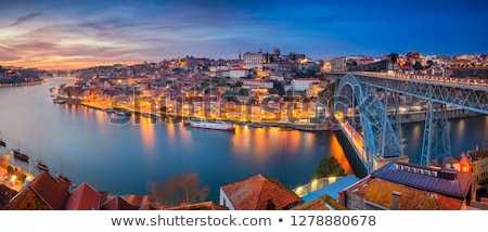 Foto stock: Porto Twilight Panorama Portugal
