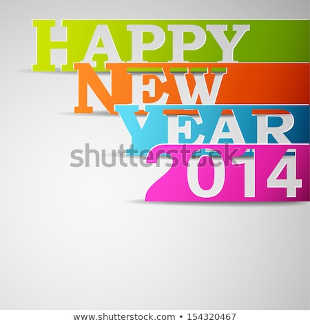 Background For Shiny New Year 2014 Colorful Celebration Card Vec Сток-фото © TarikVision