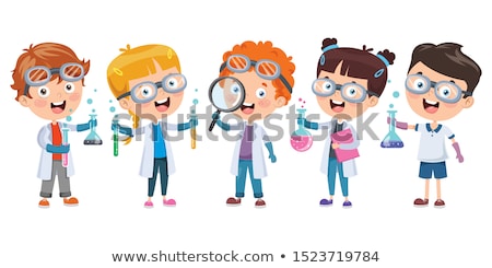 [[stock_photo]]: Boy With Test Tube Studying Chemistry At School