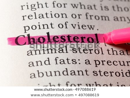 Foto d'archivio: Cholesterol Dictionary Definition