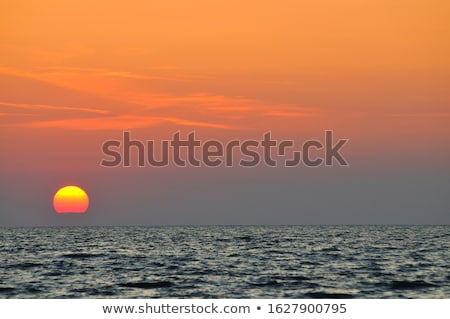 ストックフォト: Sunset Over The Sea