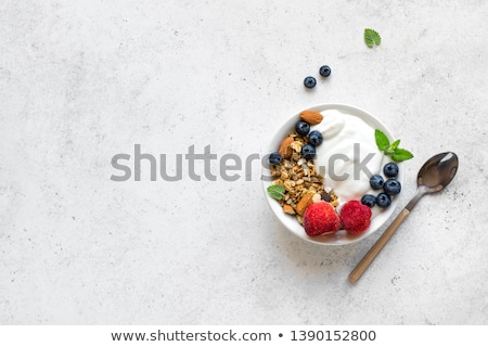 Stock fotó: Homemade Oatmeal Granola With Fruits And Nuts