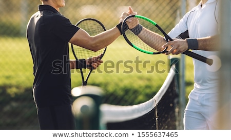 Сток-фото: Tennis Players Shake Hands After The Tennis Match