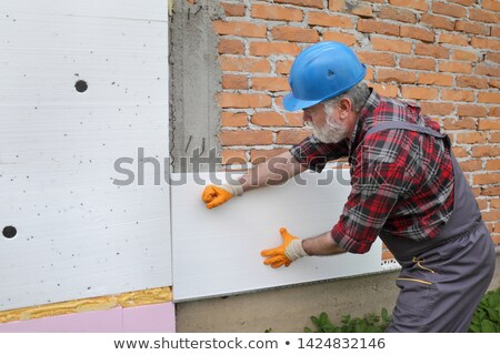 ストックフォト: House Renovation Polystyrene Wall Insulation