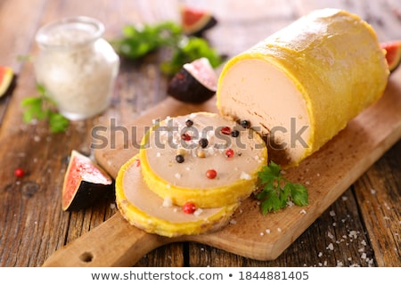 Stock photo: Slice Of Foie Gras And Fig