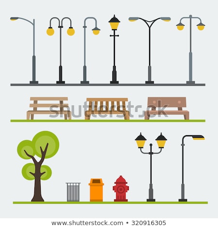 Stock photo: Icon Street Lamp