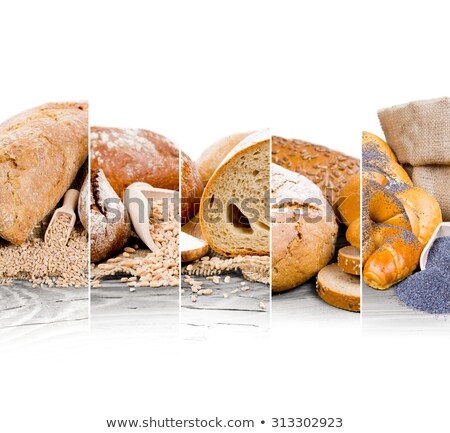 Сток-фото: Fresh Tasty Mixed Bread Slice Bakery Loaf