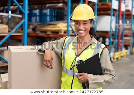 Stock photo: Confident Worker Standing At Warehouse