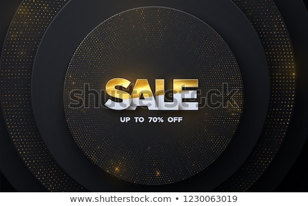 Stock photo: Winter Offer Golden Vector Icon Design