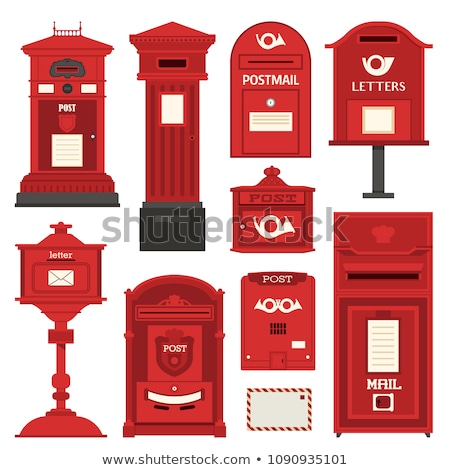 Zdjęcia stock: Set Of Old Mailboxes
