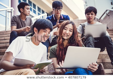 Сток-фото: Portrait Of Attractive Asian Student