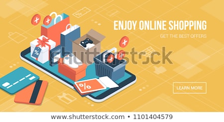 Stock photo: Isometric Online Shopping Delivery