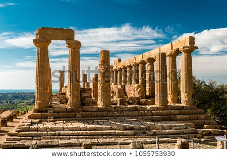 Stockfoto: Temple Of Magna Grecia Valle Dei Templi Sicilia Italia