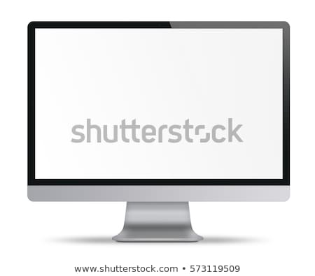 Stok fotoğraf: Computer Monitor Isolated On White