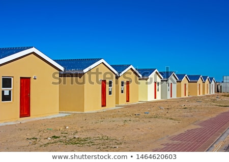 Foto stock: Building House In Africa