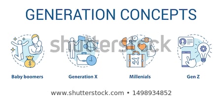 Foto stock: Generation X