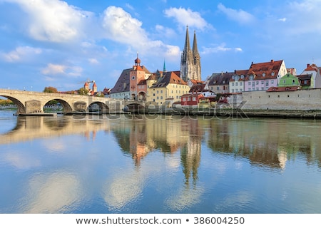 Stock photo: View Of Old Town Of Regensburg Germany