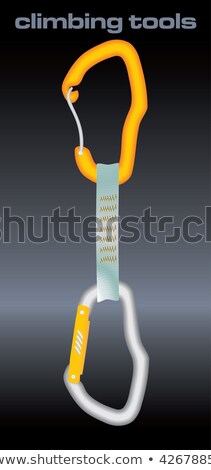 Two Carabiners And One Strap Stockfoto © ojal
